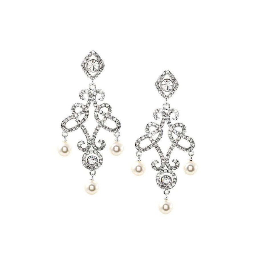 Jewellery Bridal Drop | Alison - Drop Earrings Silver