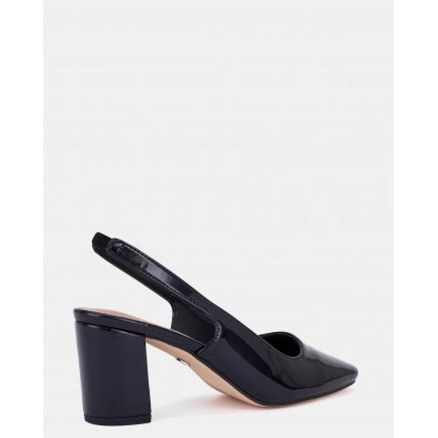 Novo Shoes Novo Court Low Heels | Novo Women'S Ishanicourt Black Patent