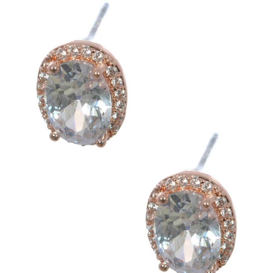 Jewellery Bridal Studs | Alicia - Stud Earrings Rose Gold