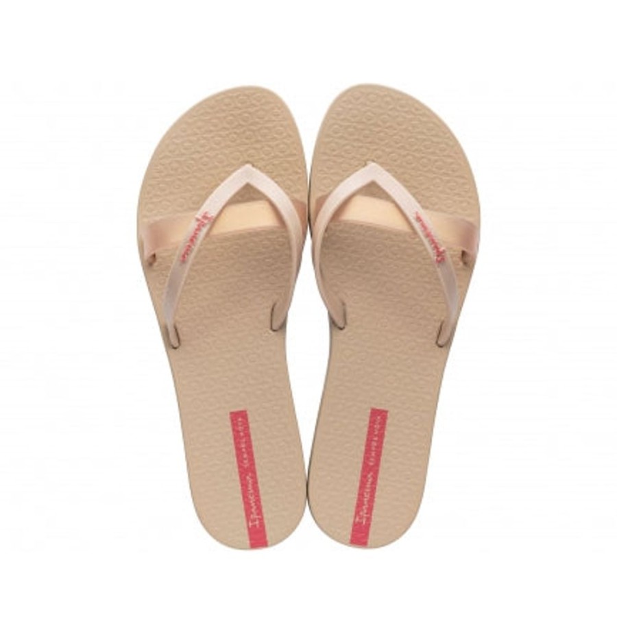 Novo Shoes Ipanema Ipanema | Novo Women'S Kirei Basics Grendene Beige/Gold