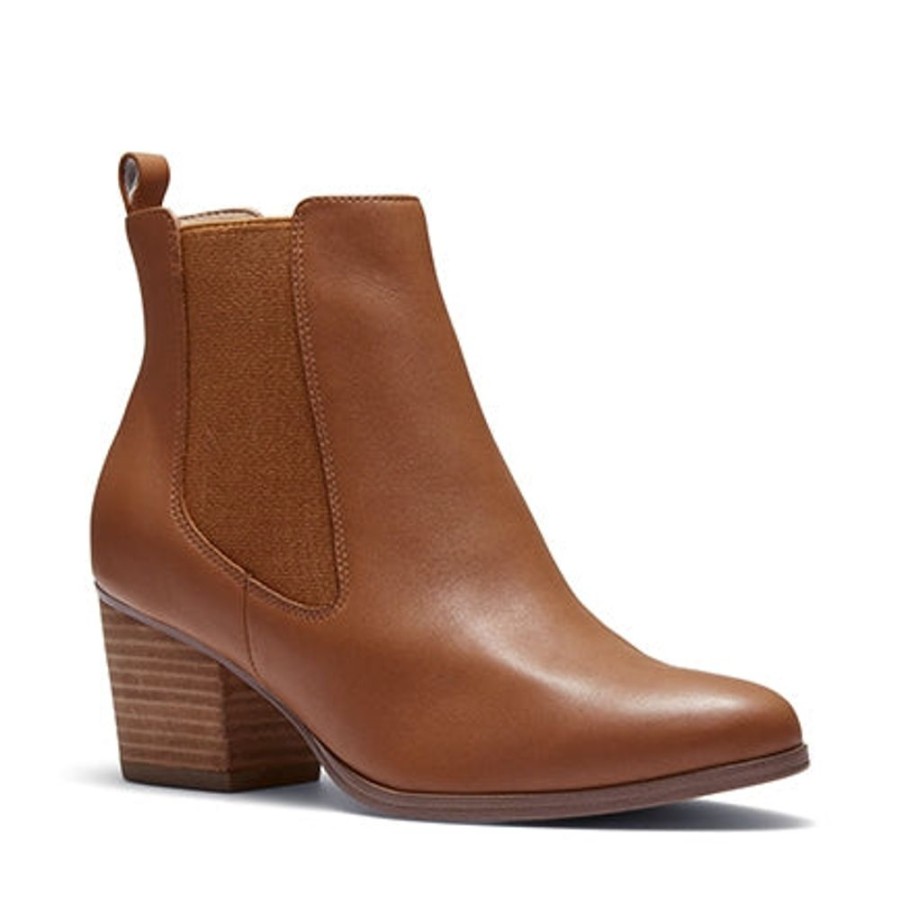 Novo Shoes Novo Leather Boots | Novo Women'S Kaleah Boots Tan