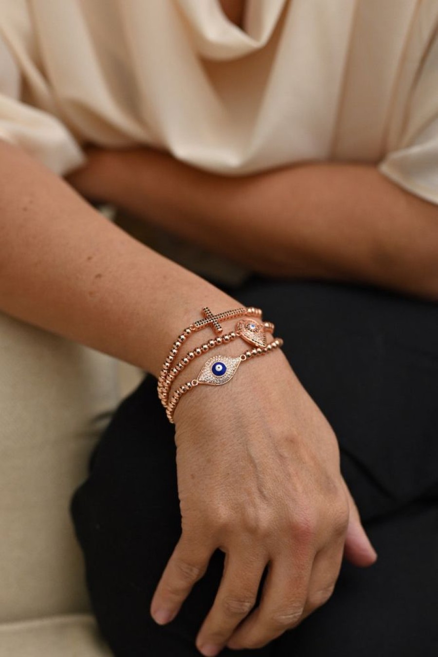 Jewellery Trestina Greek Evil Eye Mati Bracelets | Bithiah - Greek Evil Eye Mati Bracelet