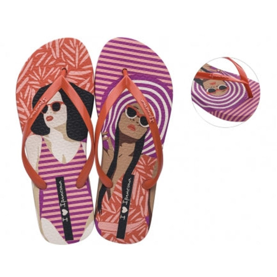 Novo Shoes Ipanema Ipanema | Novo Women'S Sol Para Todas Grendene Pink/Red