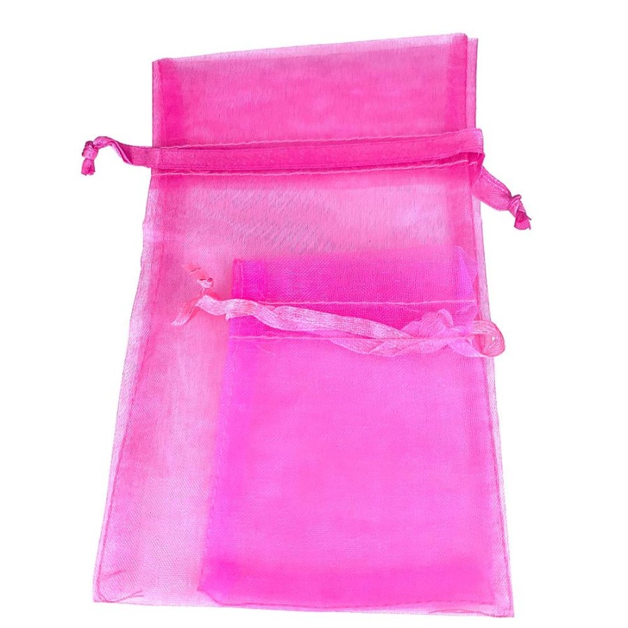 Organza Bags Trestina | Organza Bags (100Pcs) Fuschia Pink