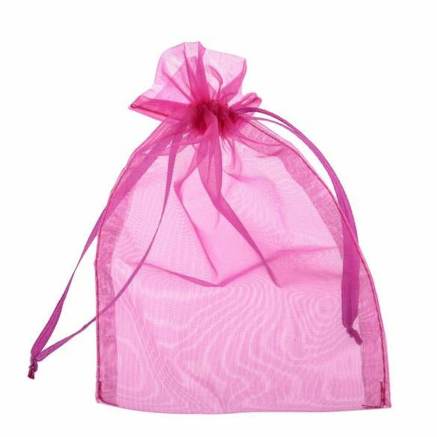 Organza Bags Trestina | Organza Bags (100Pcs) Fuschia Pink