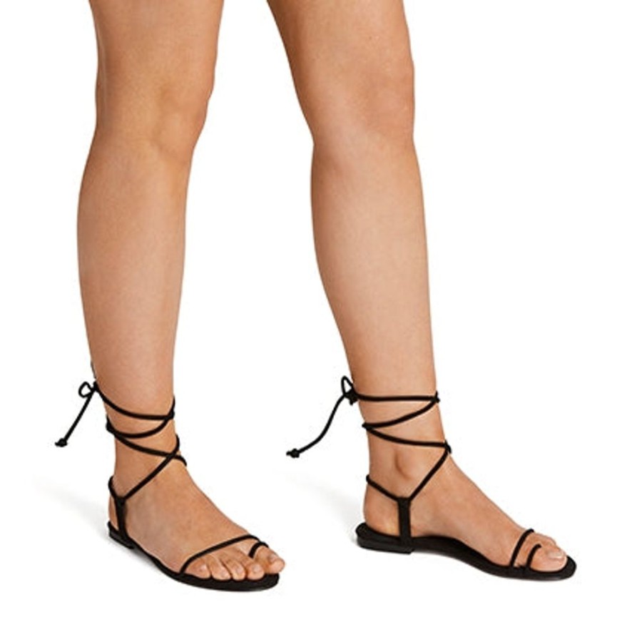 Novo Shoes Novo Strappy Sandals | Novo Women'S Sandre Sandals Black