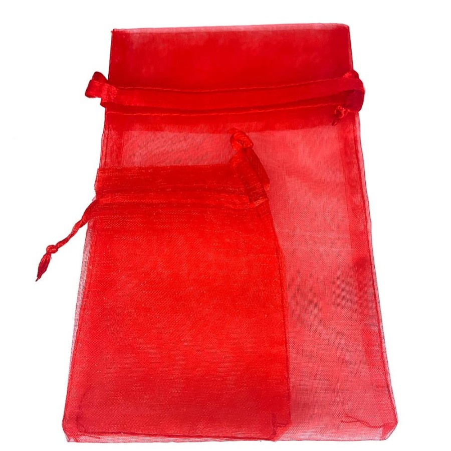 Organza Bags Trestina | Organza Bags (10Pcs) Red