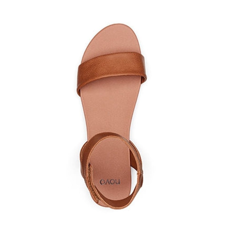 Novo Shoes Novo Strappy Sandals | Novo Women'S Story Strappy - Flat Tan