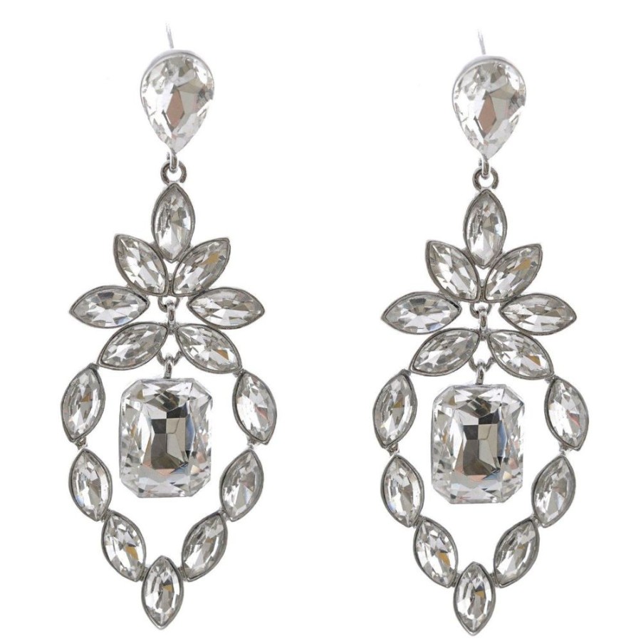 Jewellery Bridal Drop | Aleena - Drop Earrings Crystal