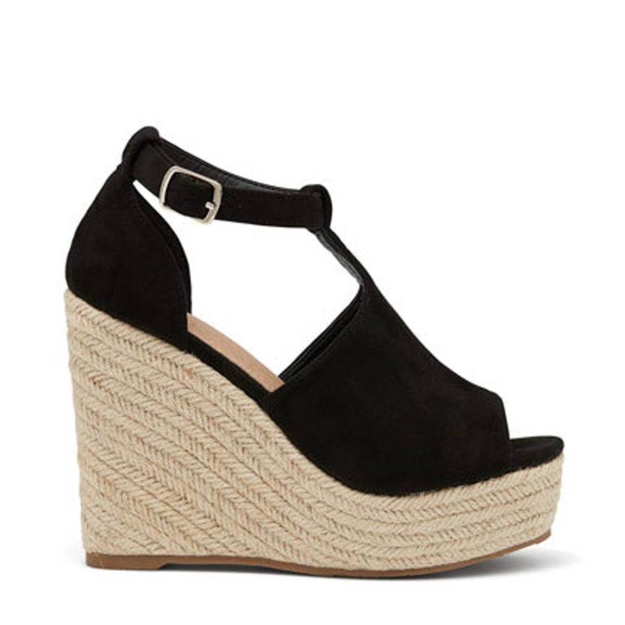 Novo Shoes Novo Platform Heels | Novo Women'S Welinda Wedge Black