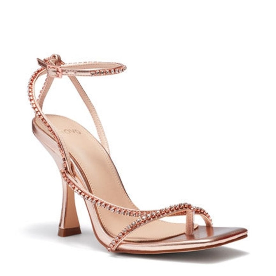 Novo Shoes Novo Strappy High Heels | Novo Women'S Zilpha Fast Fashion Rose Gold