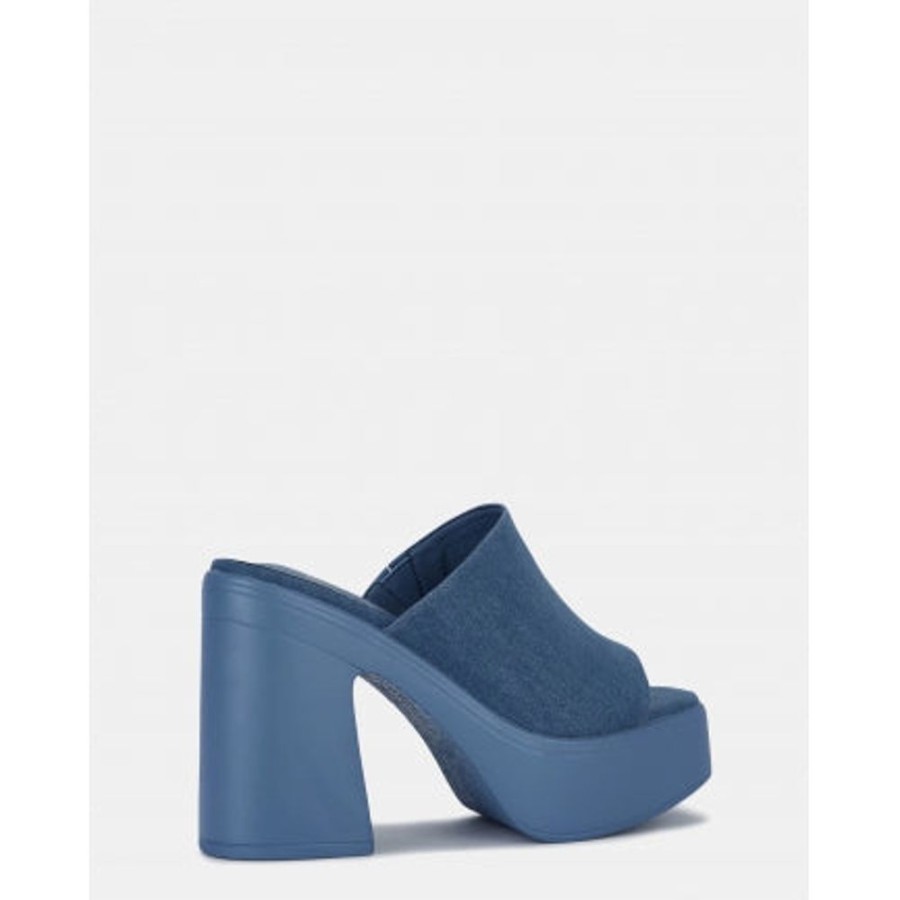 Novo Shoes Novo Peep Toe | Novo Women'S Feast Peep Toe Denim