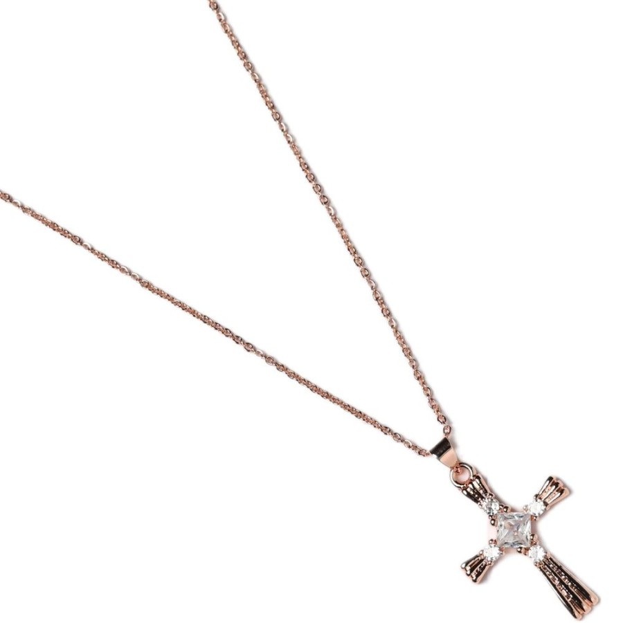 Jewellery Trestina Cross Bracelets | Ysabelle - Cross Necklace