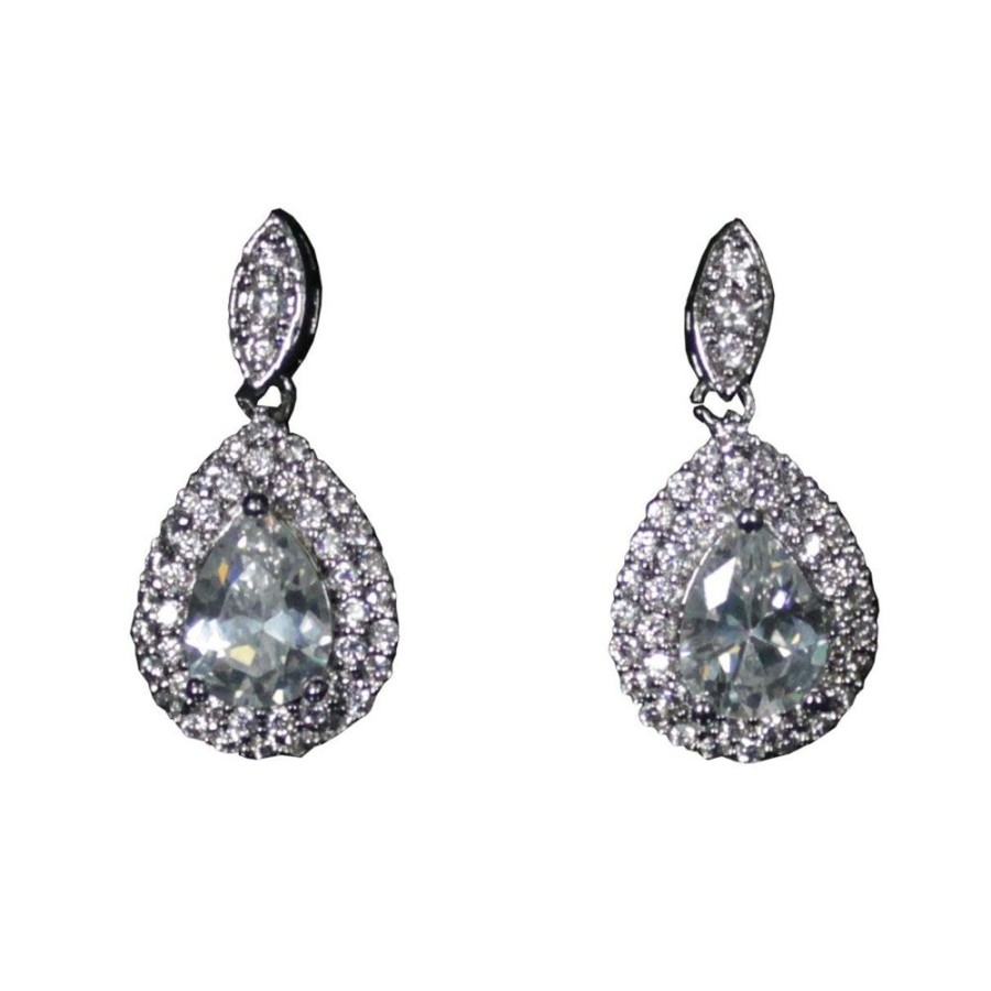 Jewellery Bridal Drop | Ava - Drop Earrings Silver