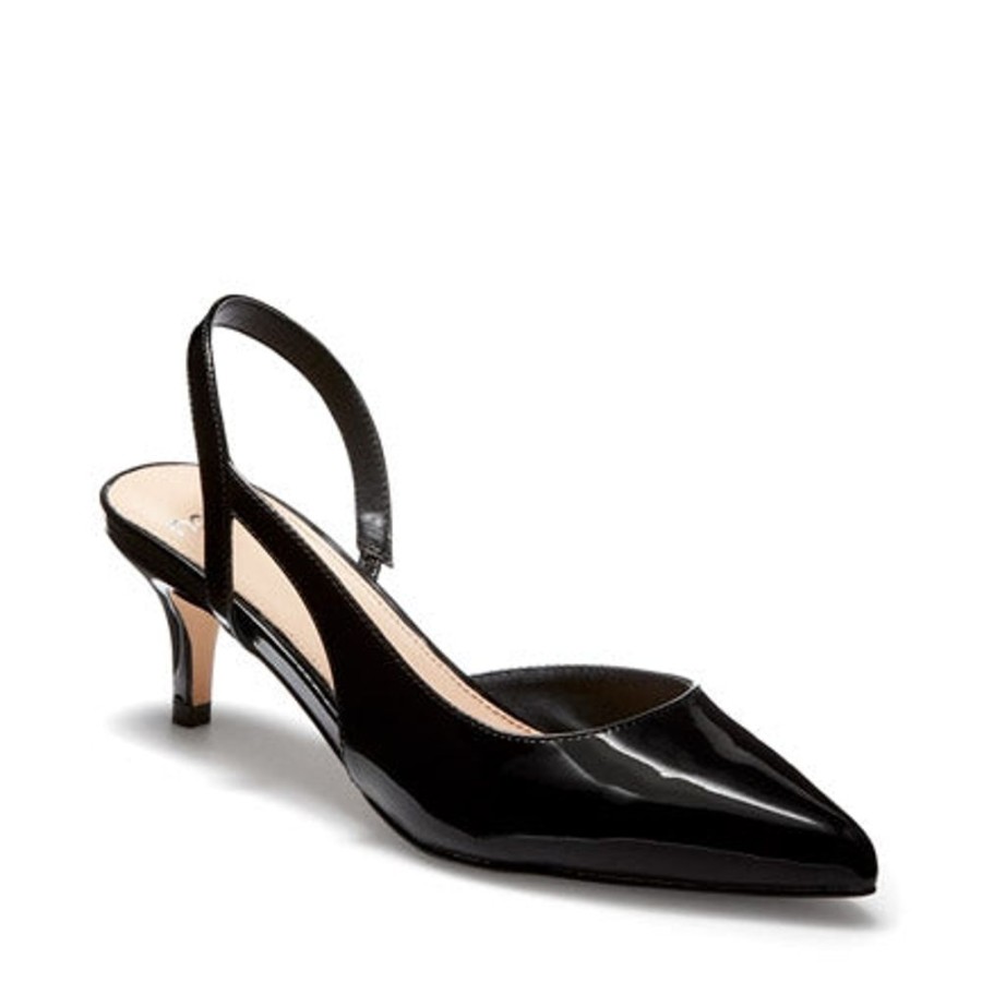 Novo Shoes Novo Court Low Heels | Novo Women'S Iro Court Black Patent