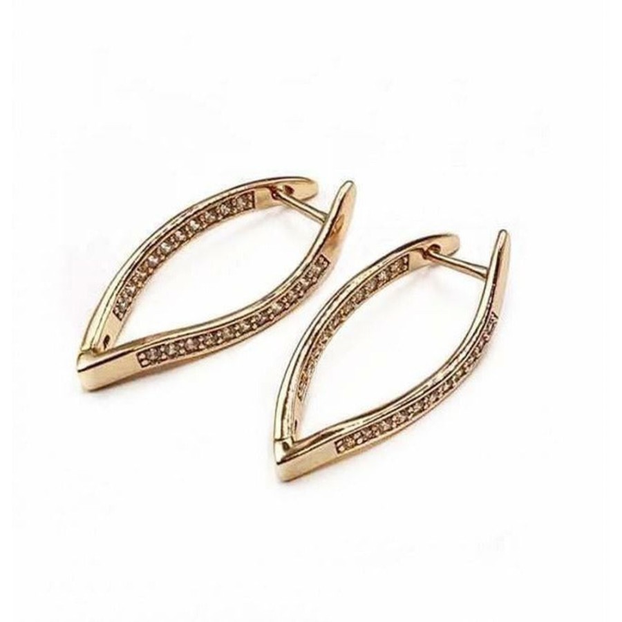 Jewellery Trestina Drop | Aarona - Hoop Earrings Gold