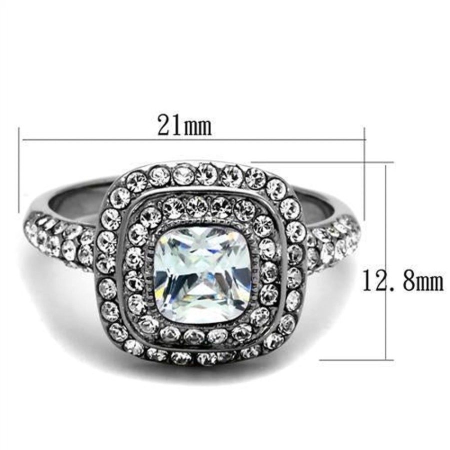 Jewellery Trestina | Darnell - Stainless Steel Cubic Zirconia