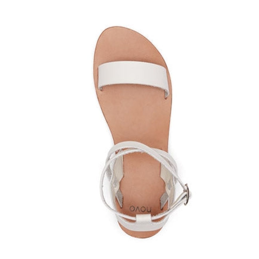 Novo Shoes Novo Strappy Sandals | Novo Women'S Reddy Strappy - Flat White