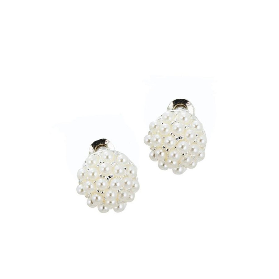 Jewellery Trestina Studs | Antonia - Stud Earrings White