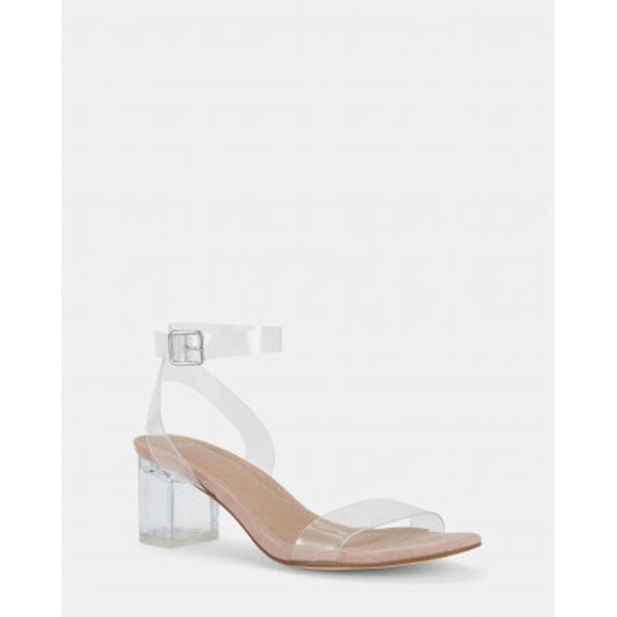 Novo Shoes Novo Strappy Low Heels | Novo Women'S Ultimate Strappy - Low Heel Clear