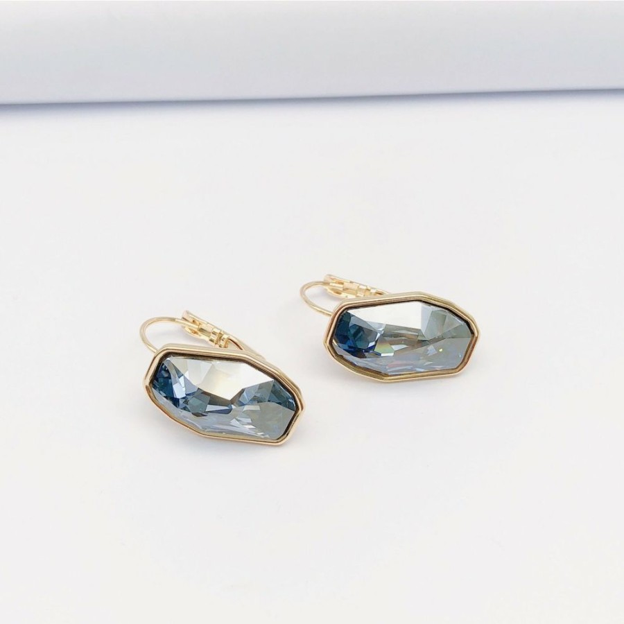 Jewellery Trestina Drop | Amman - Swarovski Element Earrings Blue