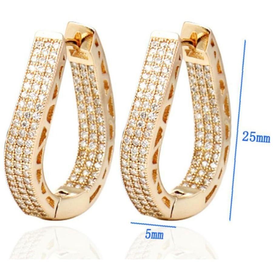 Jewellery Trestina Drop | Adife - Hoop Earrings Gold