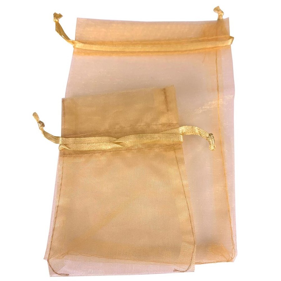 Organza Bags Trestina | Organza Bags (10Pcs) Gold