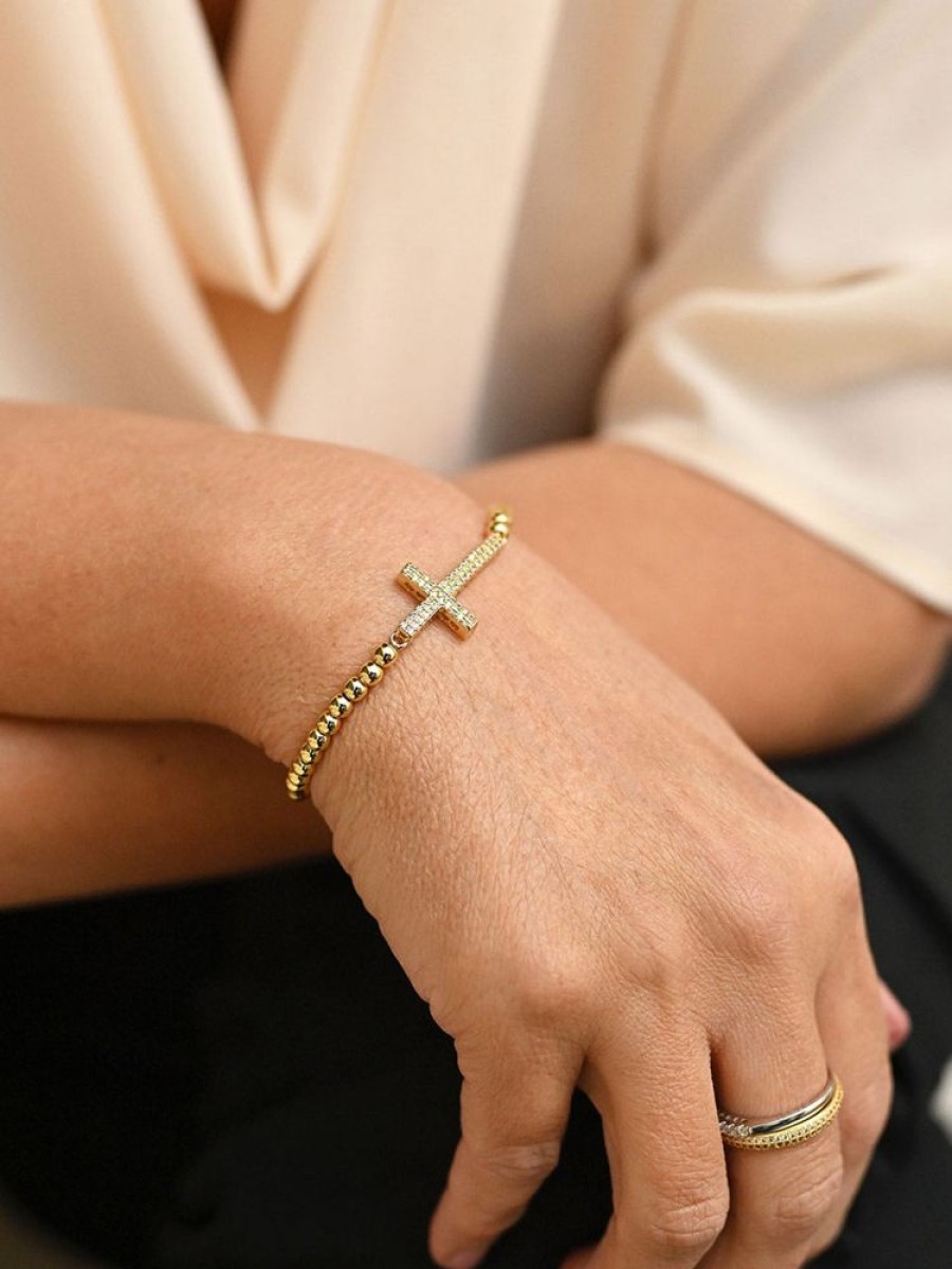 Jewellery Trestina Cross Bracelets | Beata - Cross Bracelet