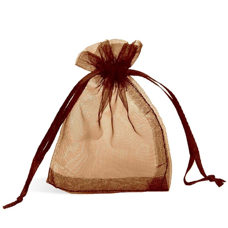 Organza Bags Trestina | Organza Bags (100Pcs) Brown