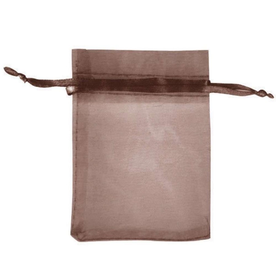 Organza Bags Trestina | Organza Bags (100Pcs) Brown