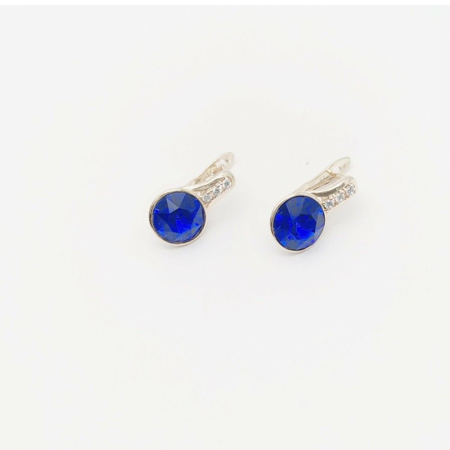 Jewellery Trestina Drop | Amilia - Swarovski Element Earrings Blue