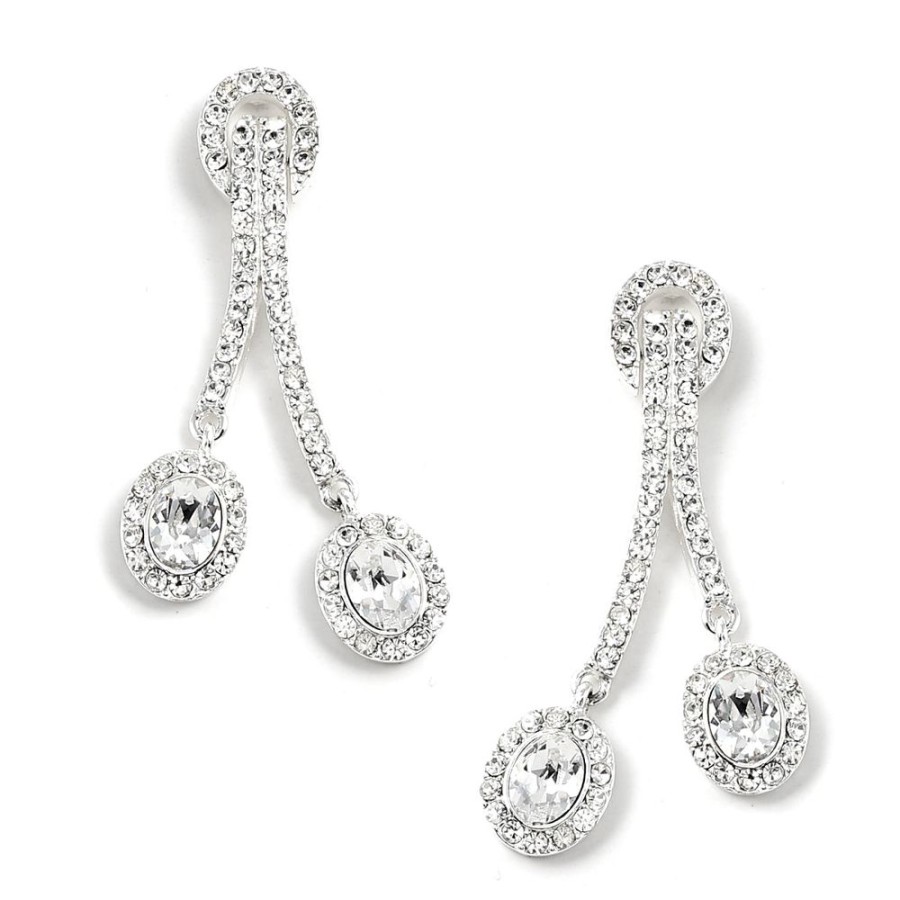 Jewellery Trestina Drop | Araminta - Drop Earrings Silver