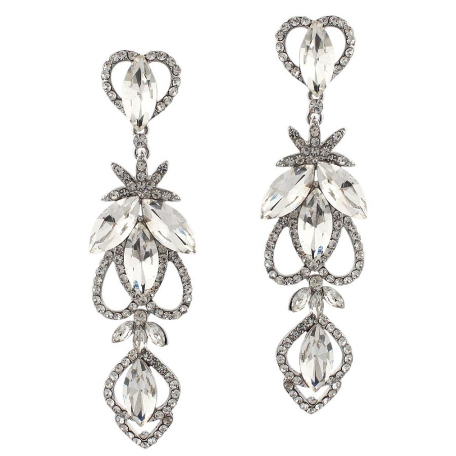 Jewellery Trestina Drop | Anika - Drop Earrings Silver