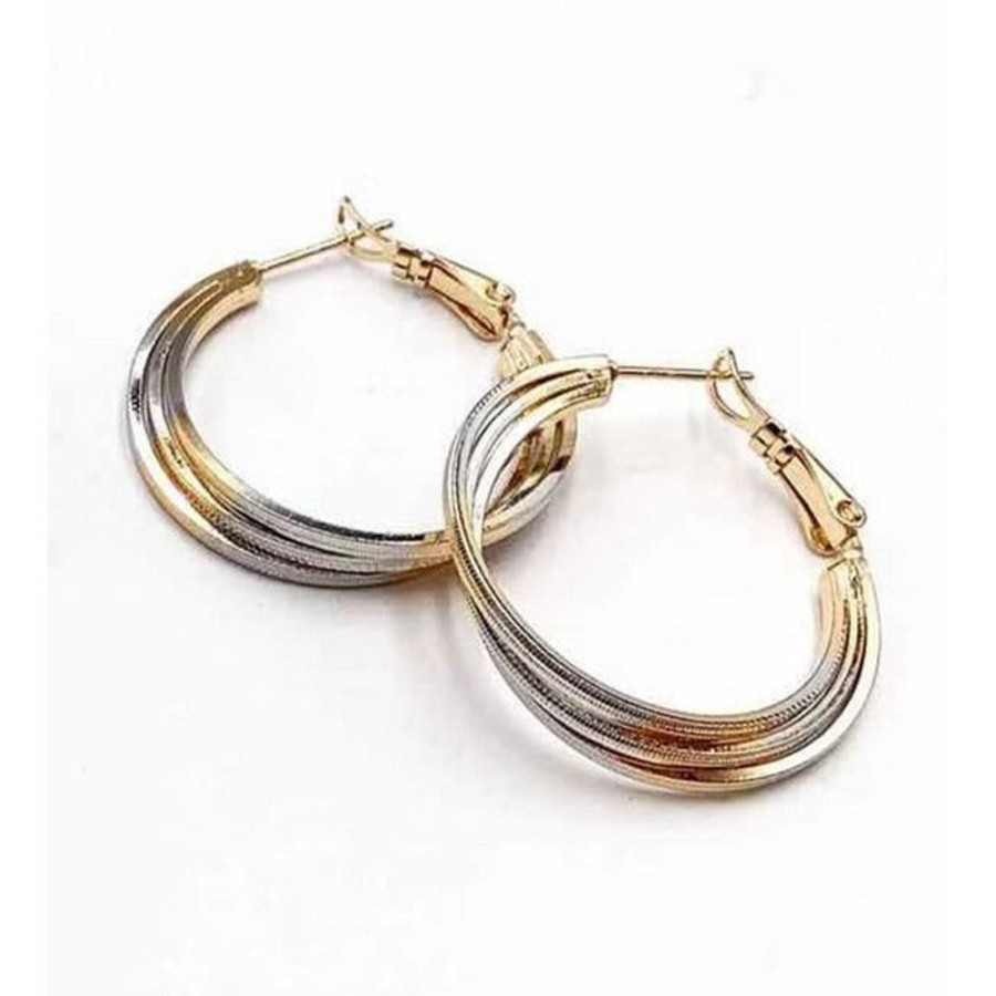 Jewellery Trestina Hoops | Aayshah - Hoop Earrings Gold