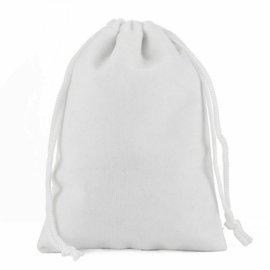 Organza Bags Trestina | Velvet Organza Bags (100Pcs) White