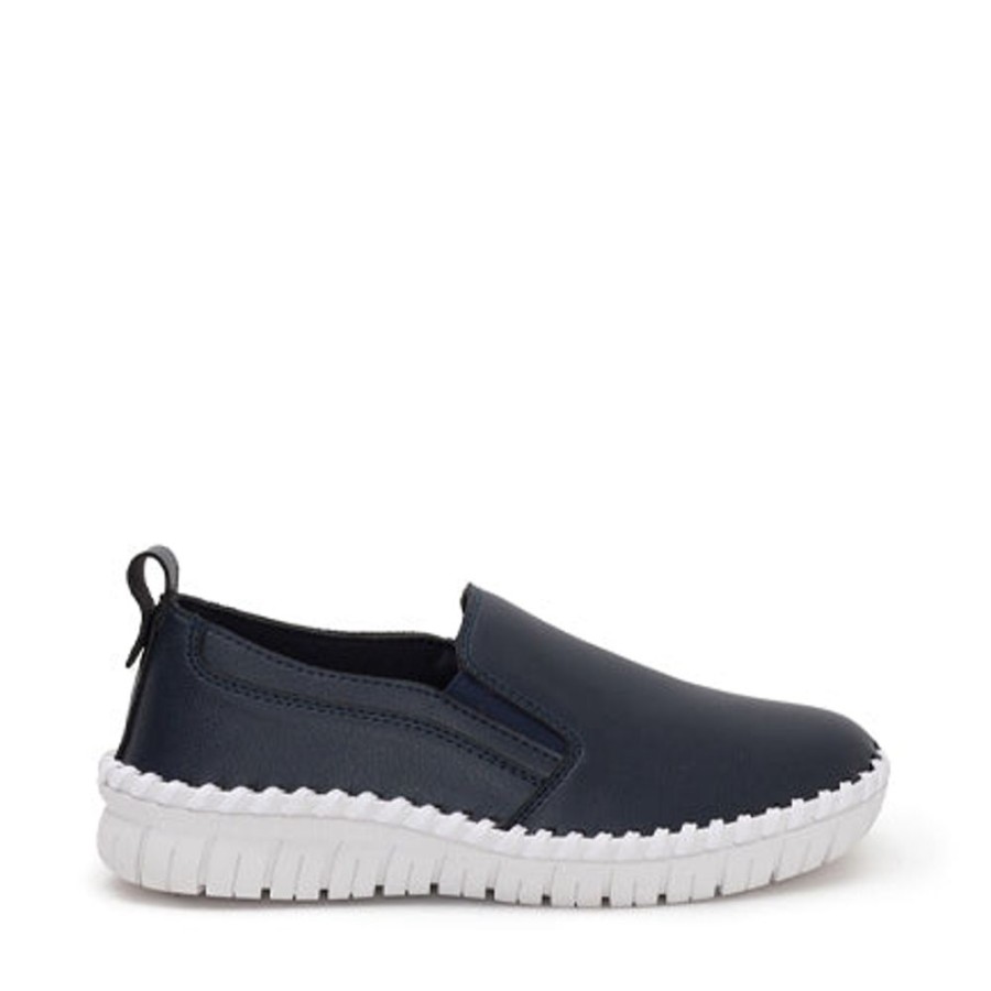 Novo Shoes Novo Casual Shoes | Novo Women'S Charly Casual Navy Pebble