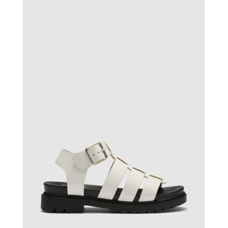 Novo Shoes Novo Strappy Sandals | Novo Women'S Sedonia Strappy - Flat White