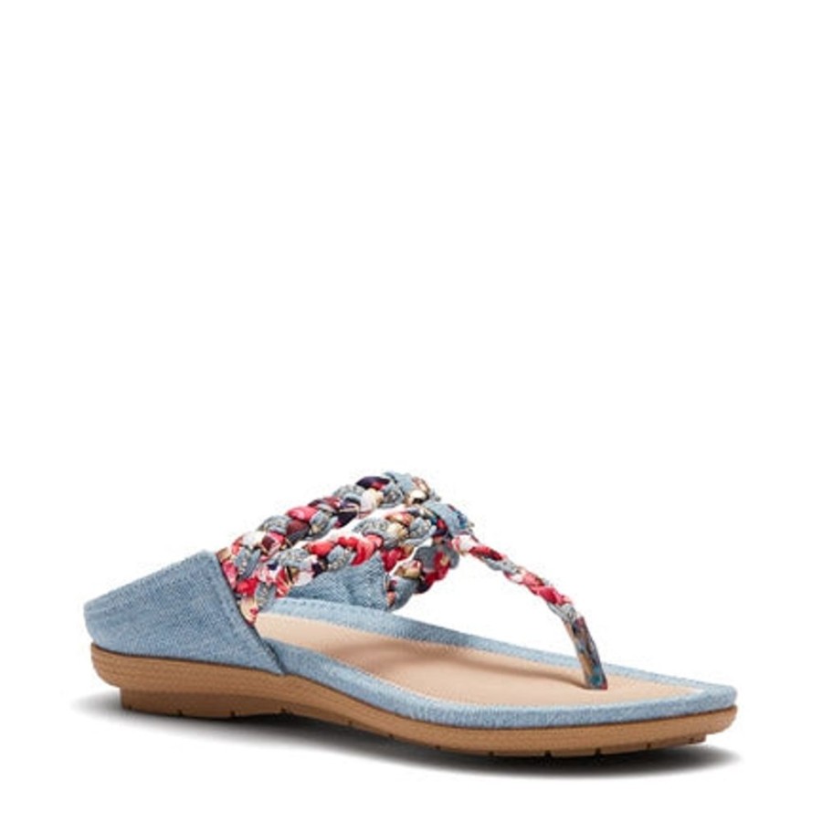 Novo Shoes Novo Thongs | Novo Women'S El Pesathongs Denim