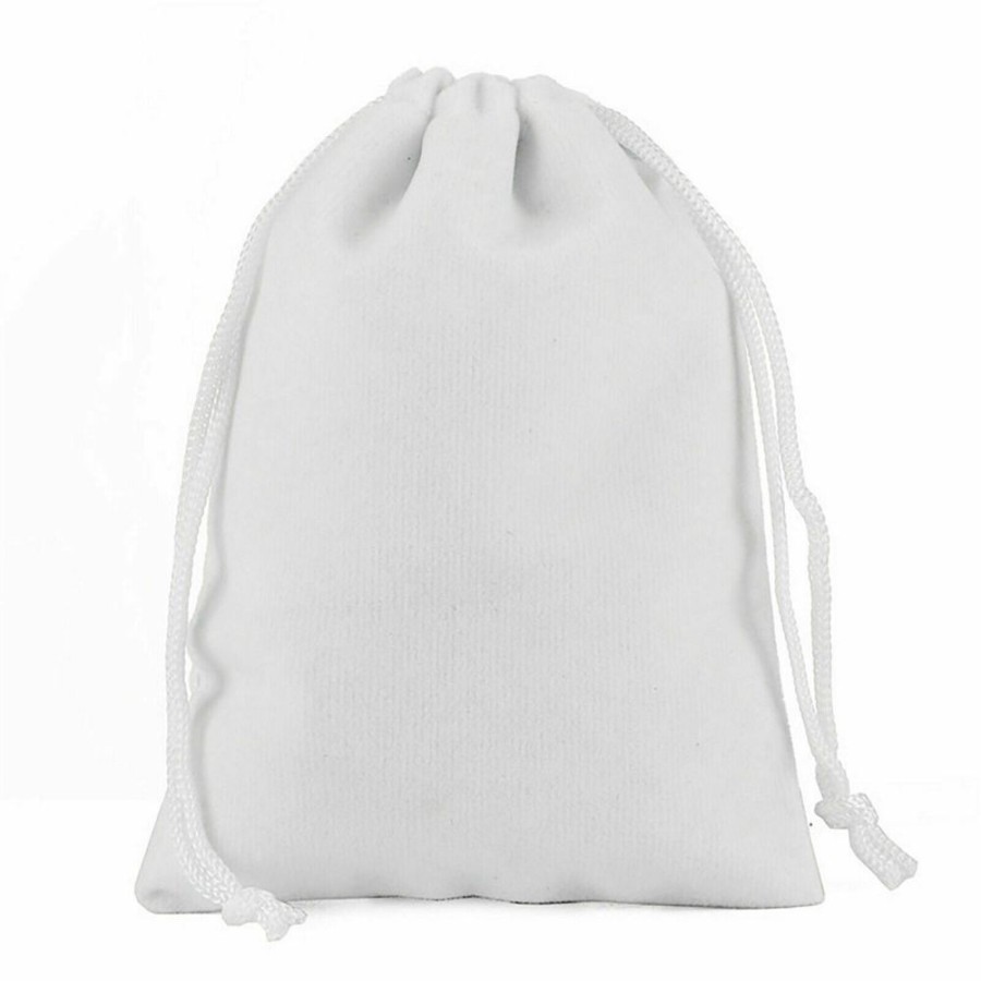 Organza Bags Trestina | Velvet Organza Bags (10Pcs) White