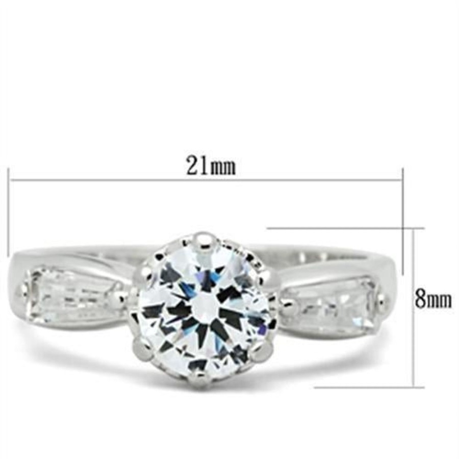 Jewellery Trestina | Dane - 925 Sterling Silver Cubic Zirconia Ring