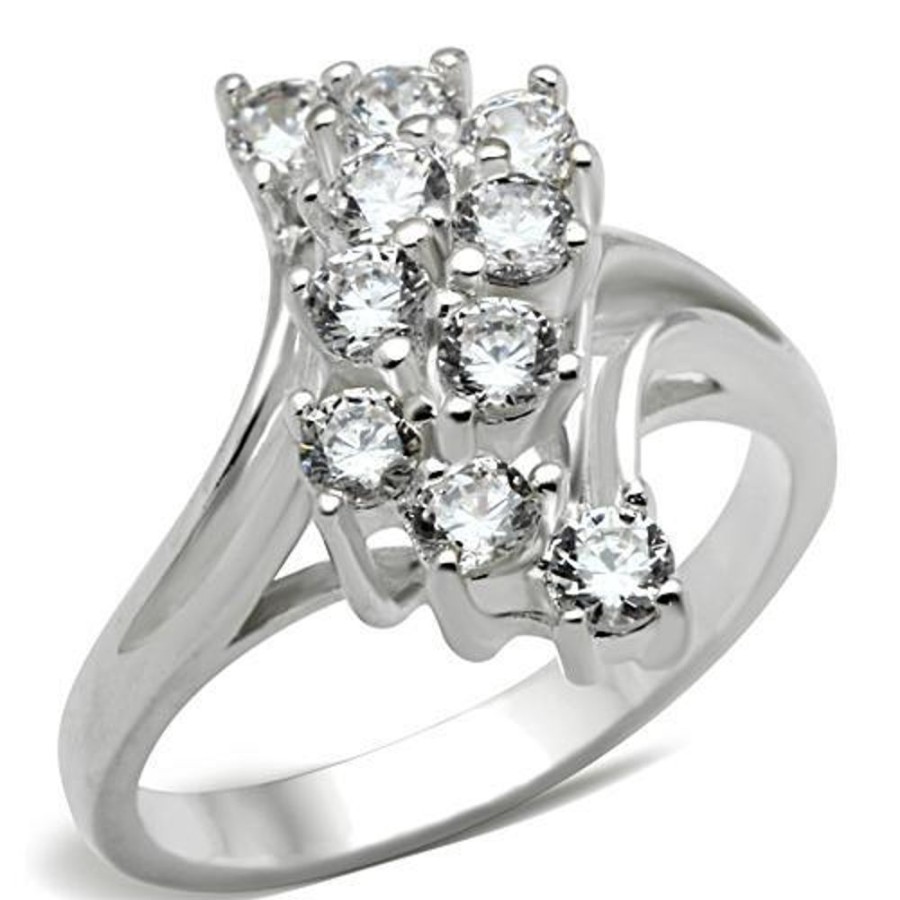 Jewellery Trestina | Deborah - 925 Sterling Silver Cubic Zirconia Ring