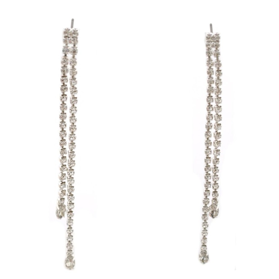 Jewellery Trestina Drop | Asha - Drop Earrings Silver