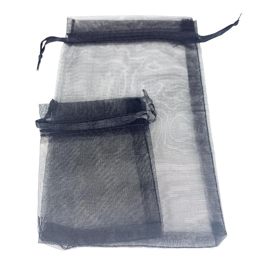 Organza Bags Trestina | Organza Bags (100Pcs) Black