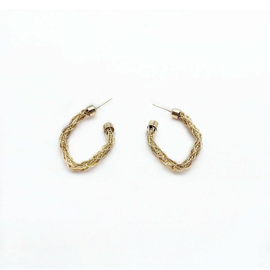 Jewellery Trestina Hoops | Aage - Hoop Earrings Gold