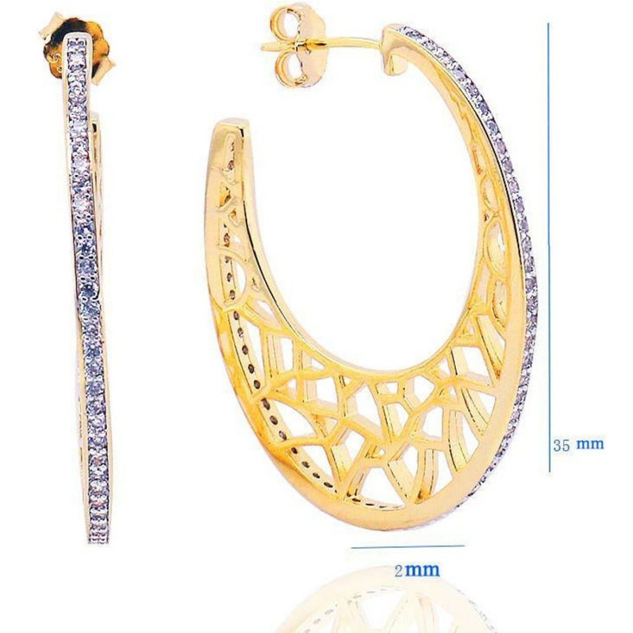 Jewellery Trestina Hoops | Adriel - Hoop Earrings Gold