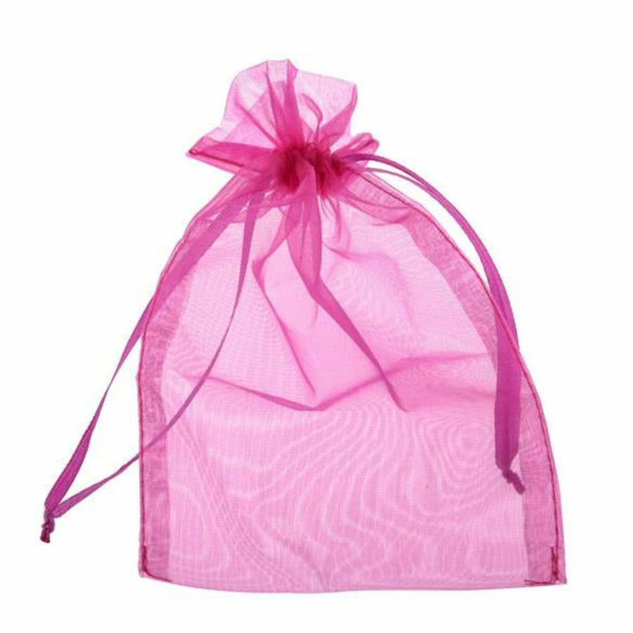 Organza Bags Trestina | Organza Bags (10Pcs) Fuschia Pink