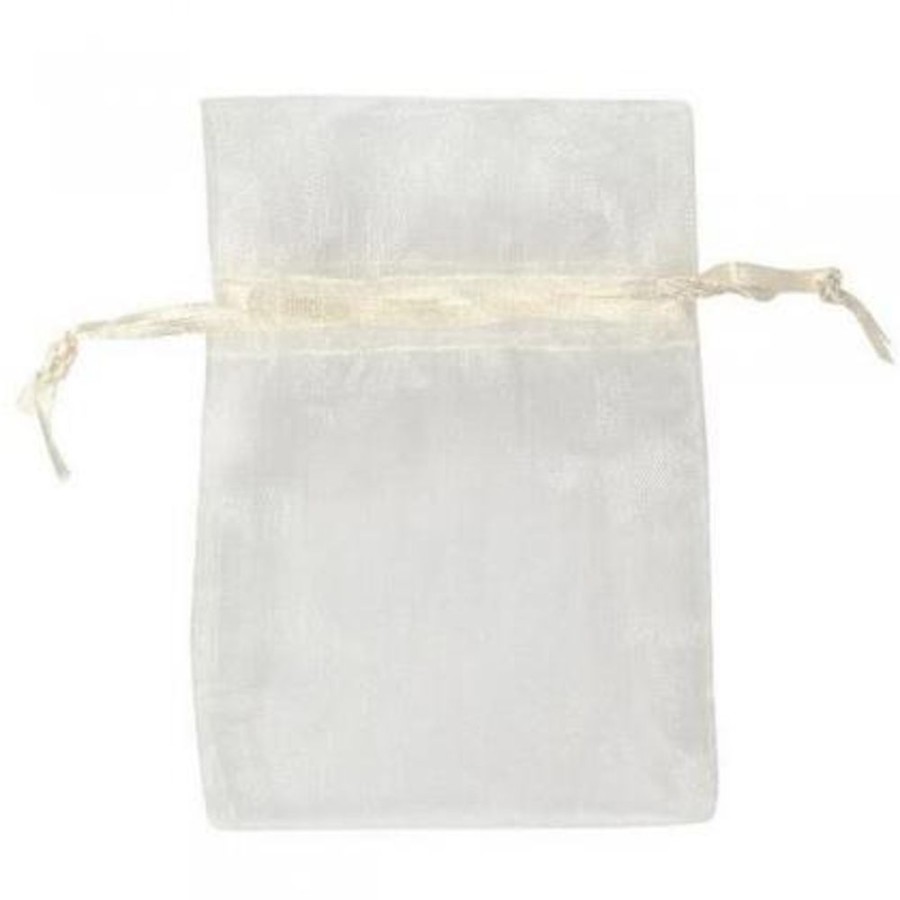 Organza Bags Trestina | Organza Bags (100Pcs) White