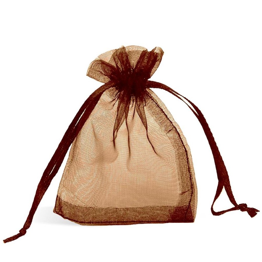 Organza Bags Trestina | Organza Bags (10Pcs) Brown