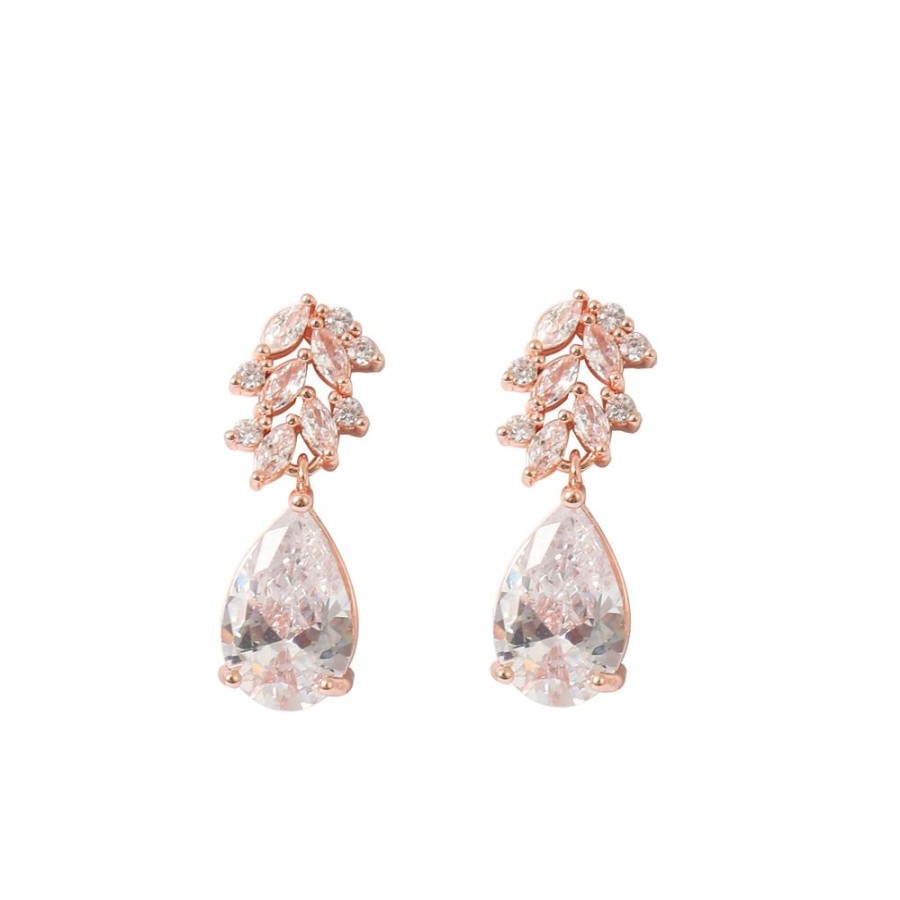 Jewellery Trestina Drop | Avis - Drop Earrings Rose Gold