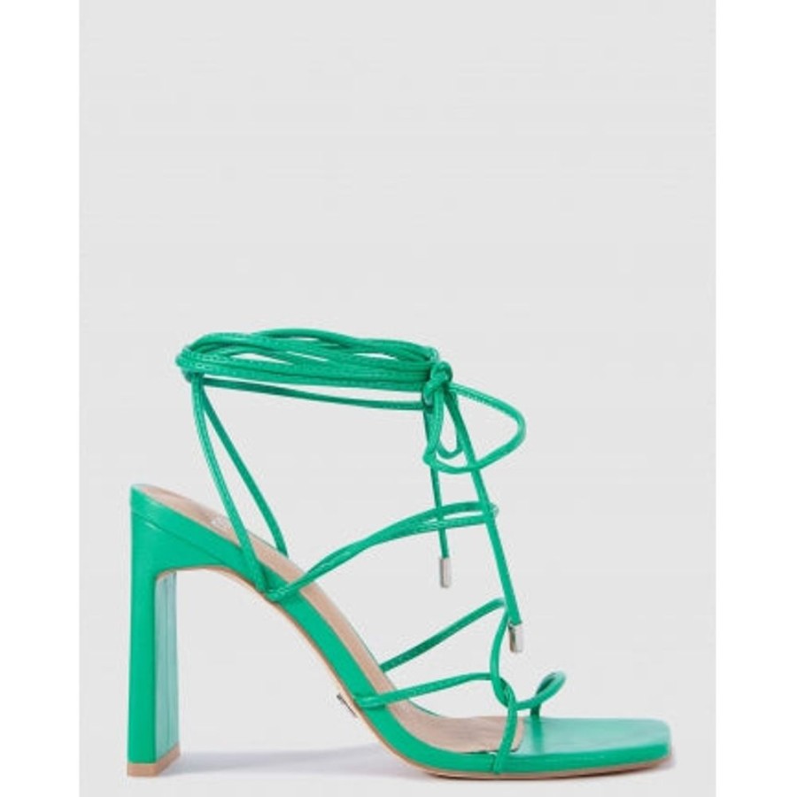 Novo Shoes Novo Strappy High Heels | Novo Women'S Niarobi Strappy - High Heel Green